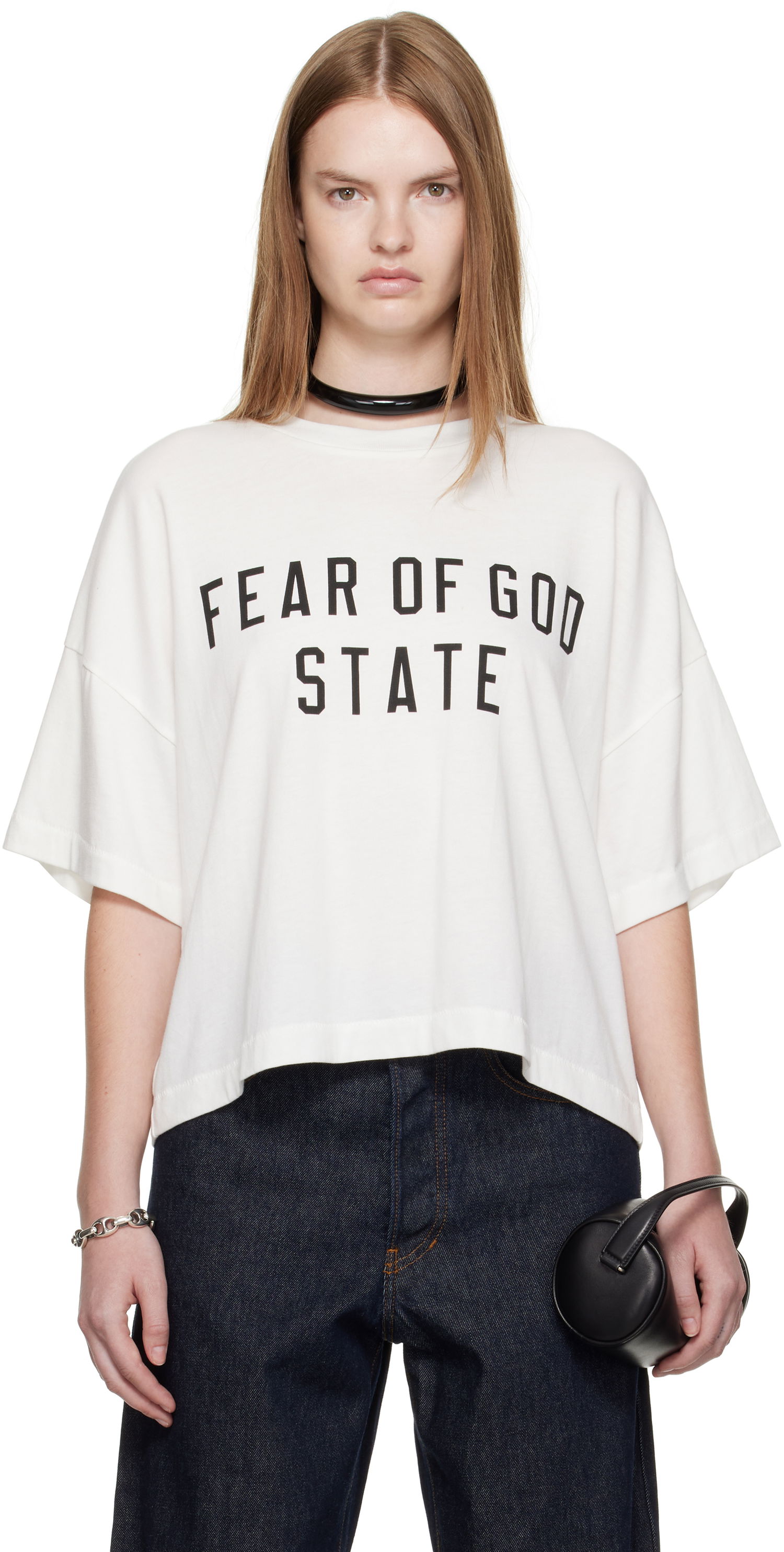 T-shirt Fear of God Fear of God ESSENTIALS Boxy T-Shirt Hvid | 125SP257164FW, 0