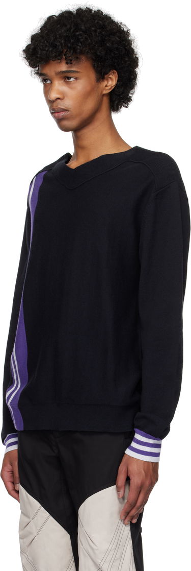 Sweater KIKO KOSTADINOV Kiko Kostadinov Ostro V-Neck Sweater Sort | KKSS25KN02-109, 3