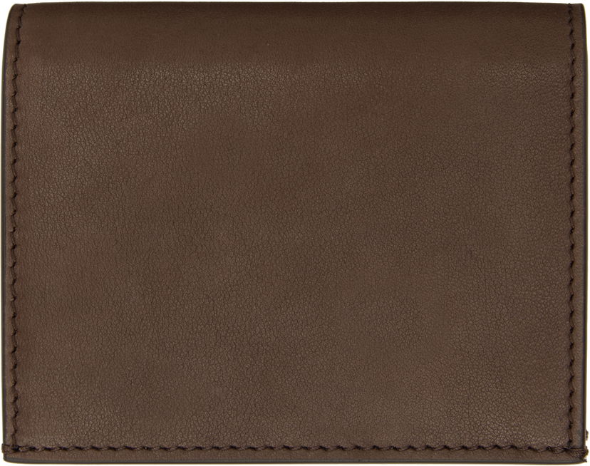 Tegnebog Thom Browne Thom Browne Soft Calf Leather Single Card Holder Brun | MAW021L-L0117