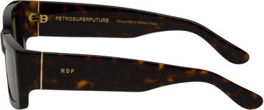 Solbriller RETROSUPERFUTURE RETROSUPERFUTURE Notte Square Sunglasses Brun | 7IO, 2