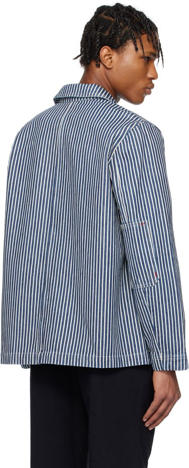 Skjorte A.P.C. A.P.C. Raphael Striped Denim Jacket Blå | COHHG-H32001, 2
