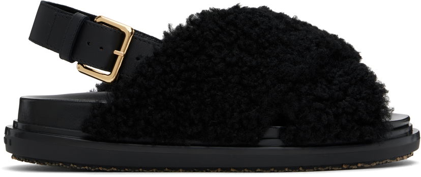 Sneakers og sko Marni Fussbett Sandals Sort | FBMS005801 P9093