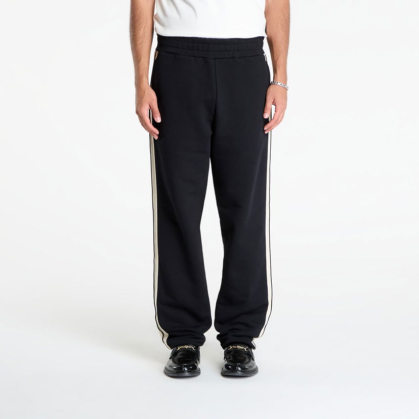 Joggingbukser Palm Angels Palm Angels Curved Logo Track Sweatpants Sort | PMCH02KF25FLE0011003