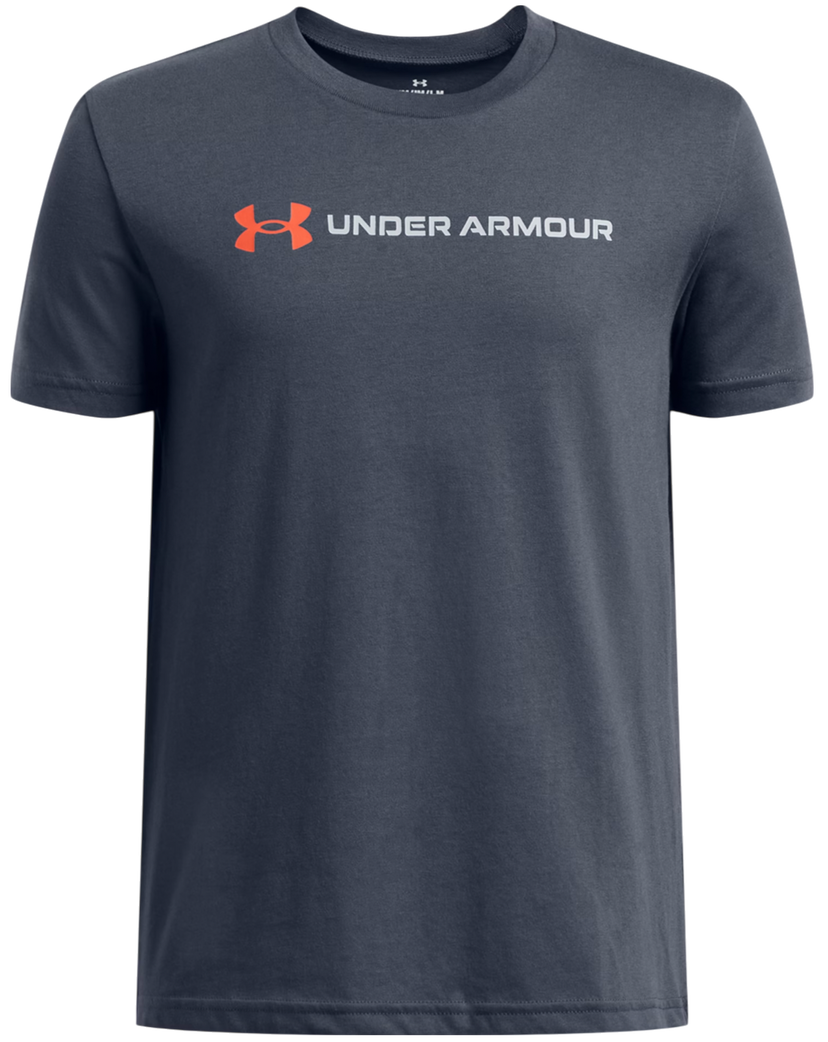 T-shirt Under Armour T-Shirt Logo Wordmark Short Sleeve Grå | 1389963-044