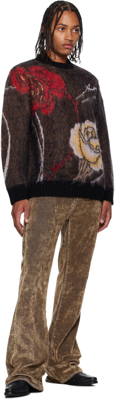 Sweater AMIRI AMIRI Floral Crewneck Sweater Sort | AMKNCW1098, 3