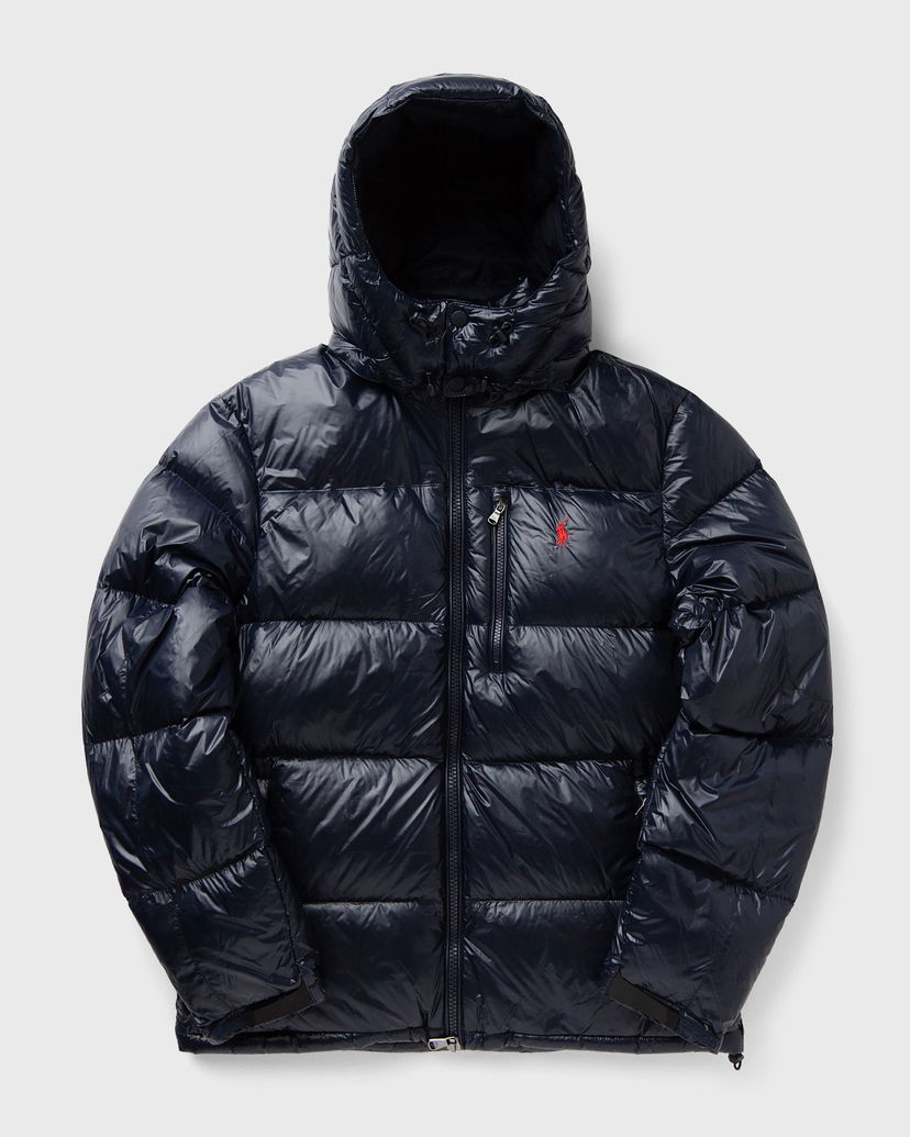 Puffer jakke Polo by Ralph Lauren Hooded Puffer Jacket Glossy Mørkeblå | 710968281002