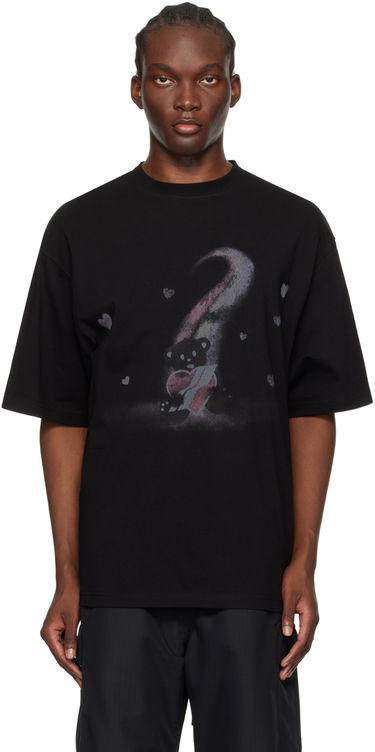 T-shirt We11done We11done Teddy Bear Graphic T-Shirt Sort | WD-TT1-23-730-U-BK, 0