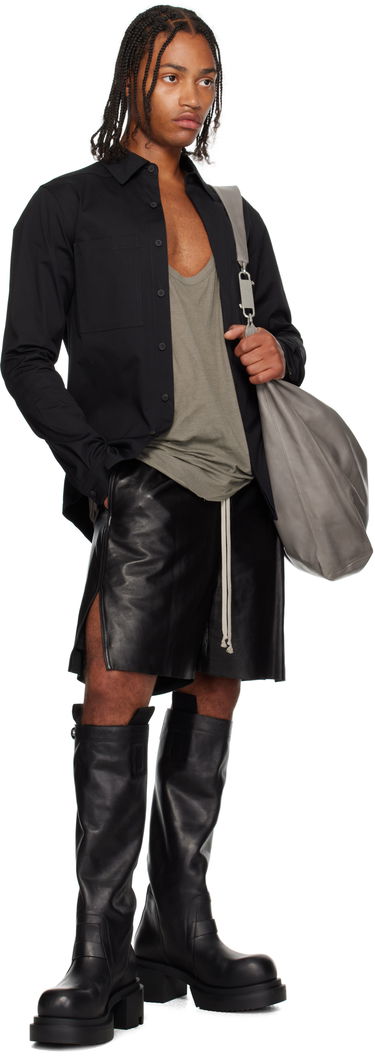 Håndtaske Rick Owens Rick Owens Cropped Gemini Bag Grå | RA02E0728 LCA, 3