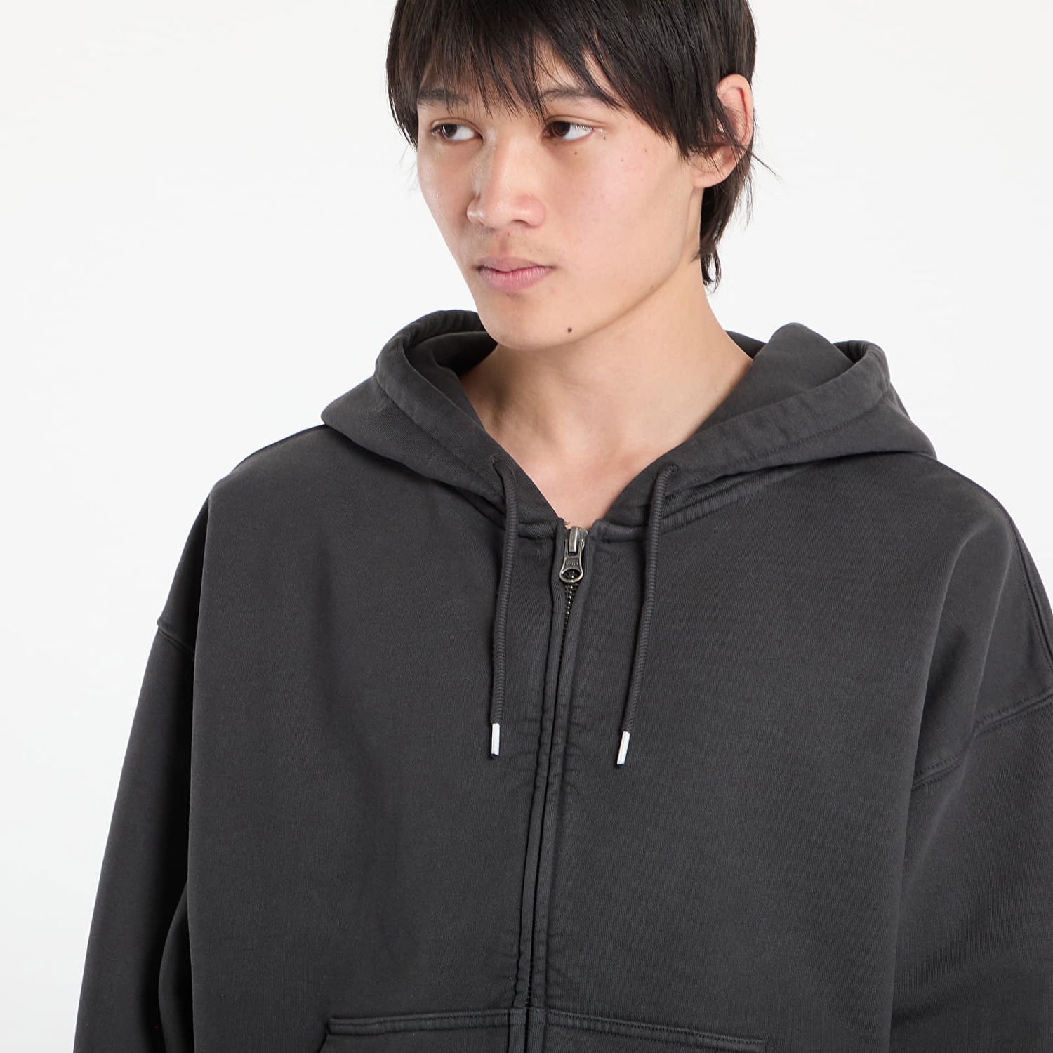 Sweatshirt Vans LX Zip Hoodie Grå | VN000P98EMV1, 1