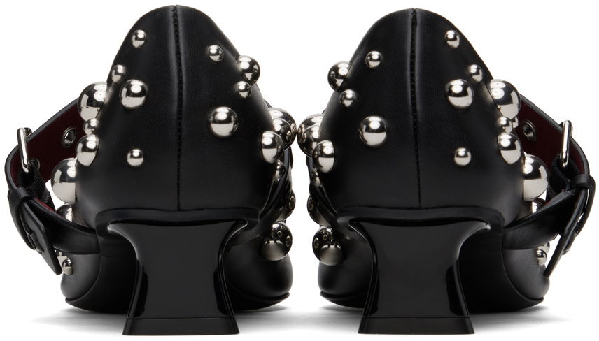 Sneakers og sko Stella McCartney Elsa Studded Kitten Heels Sort | 810422KP027, 1