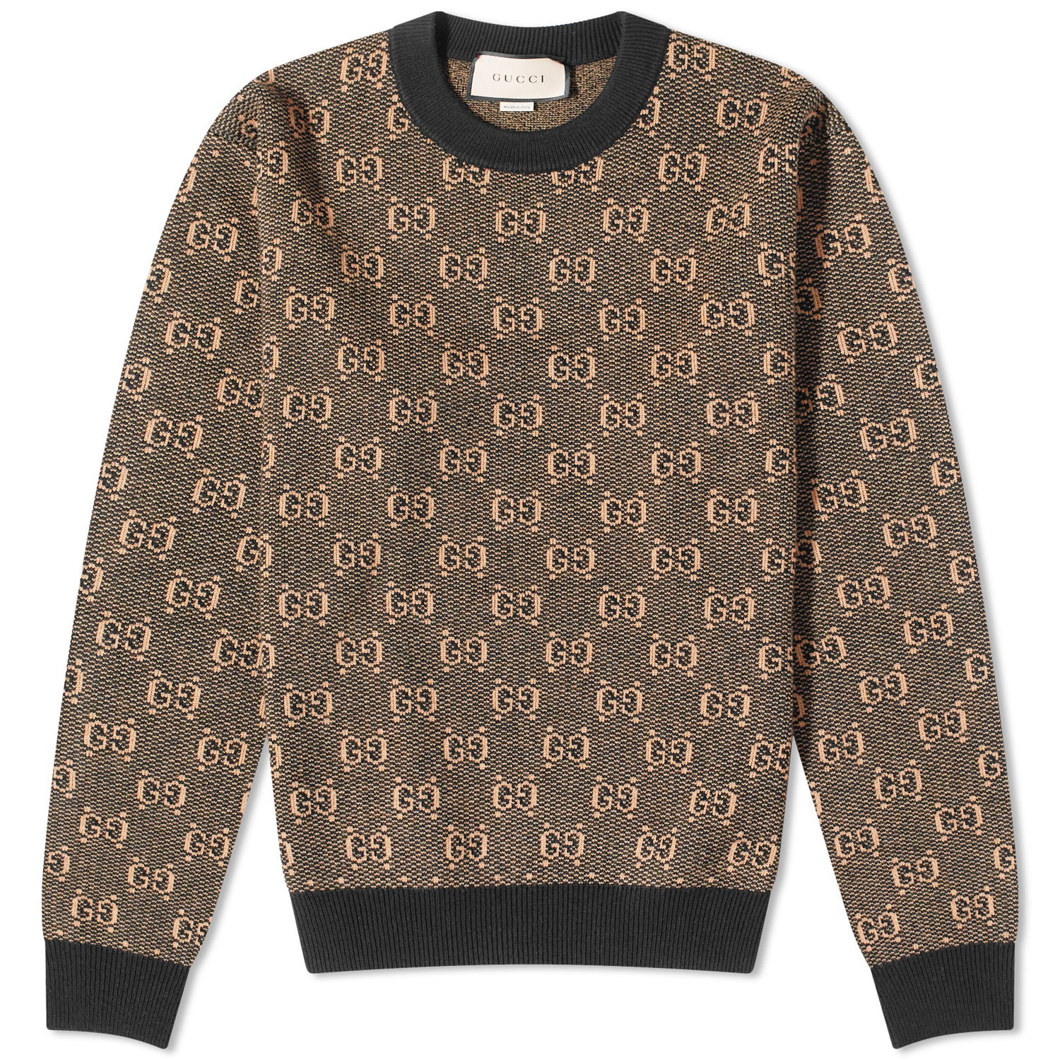 Sweater Gucci GG Logo Crewneck Brun | 761549-XKDK5-2673, 0