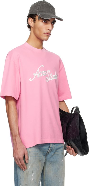 T-shirt Acne Studios Acne Studios Logo T-Shirt Lyserød | CL0327-, 1