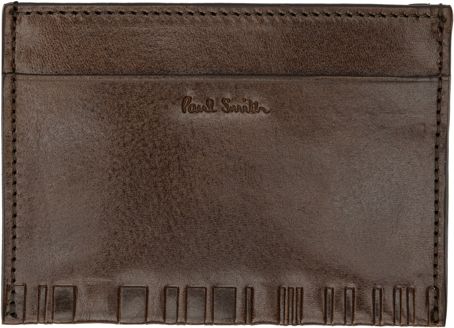 Tegnebog Paul Smith Paul Smith Leather Shadow Stripe Card Holder Brun | M1A-8113-PSTFOE, 0