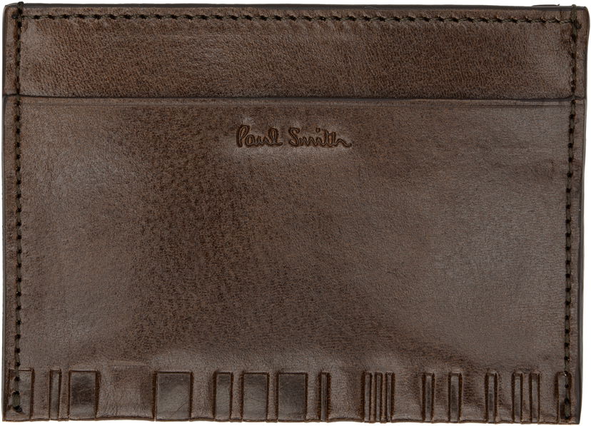 Tegnebog Paul Smith Paul Smith Leather Shadow Stripe Card Holder Brun | M1A-8113-PSTFOE
