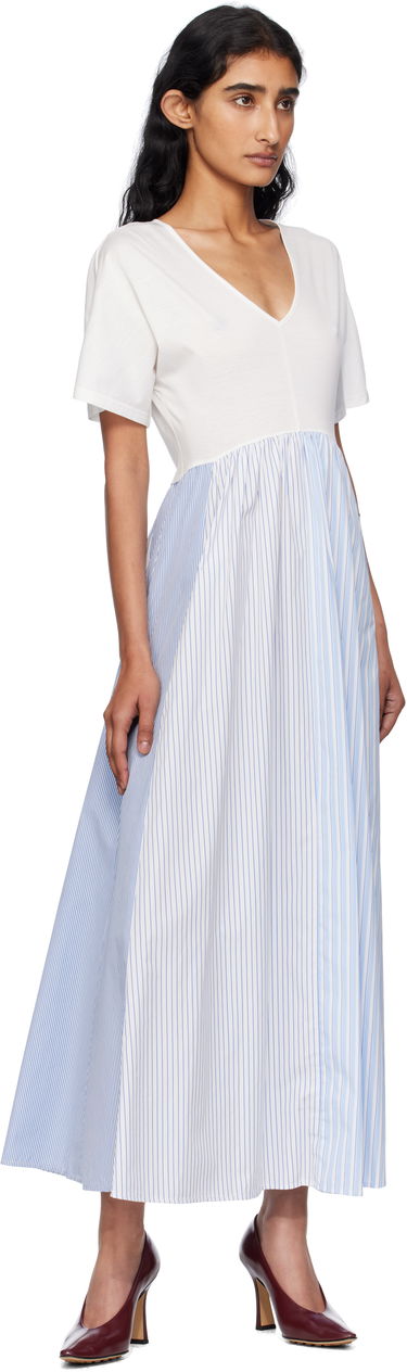 Kjole Max Mara Weekend Max Mara Bronzo Striped Midi Dress Blå | 2515621082600, 3