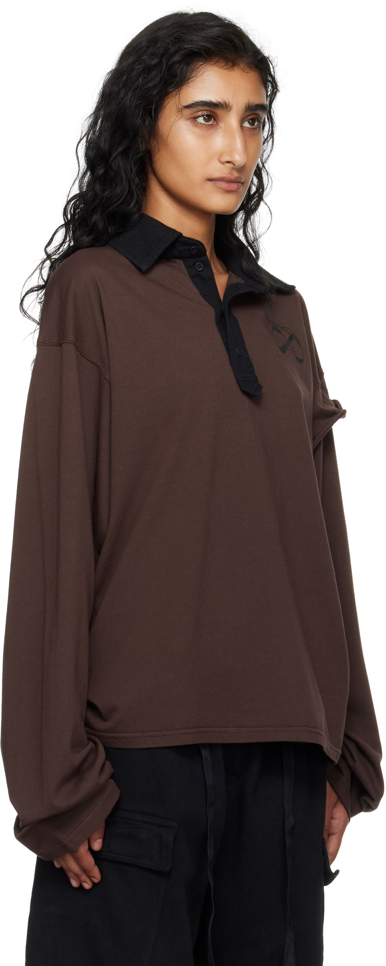 Polo skjorte Ottolinger Ottolinger Long Sleeve Polo Brun | 115-102915-03, 1