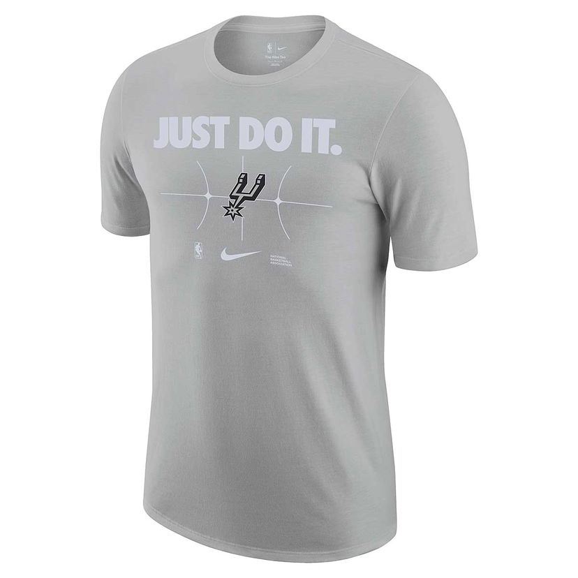 T-shirt Nike NBA SAN ANTONIO SPURS ESSENTIAL JUST DO IT T-SHIRT, FLT SILVER Grå | FQ6300-007
