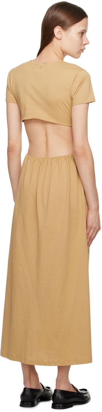 Kjole Loulou de Saison Loulou de Saison Seram Midi Dress Beige | SERAM, 2