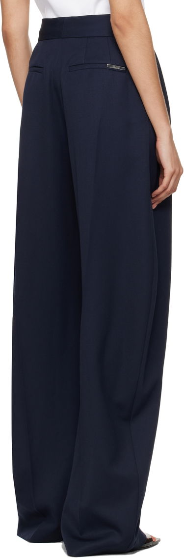 Bukser The Attico Attico Long Pleated Trousers Mørkeblå | 250WCP00102 WWW046AA, 2