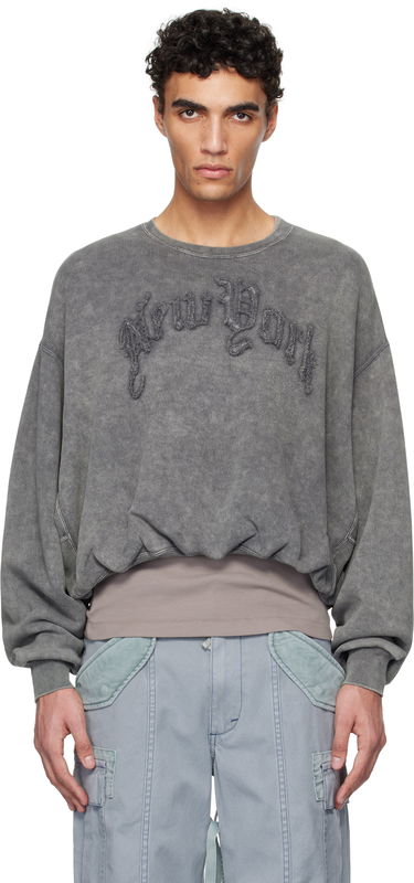Sweatshirt R13 R13 'New York' Balloon Crewneck Sweatshirt Grå | R13WK260-001BI, 0