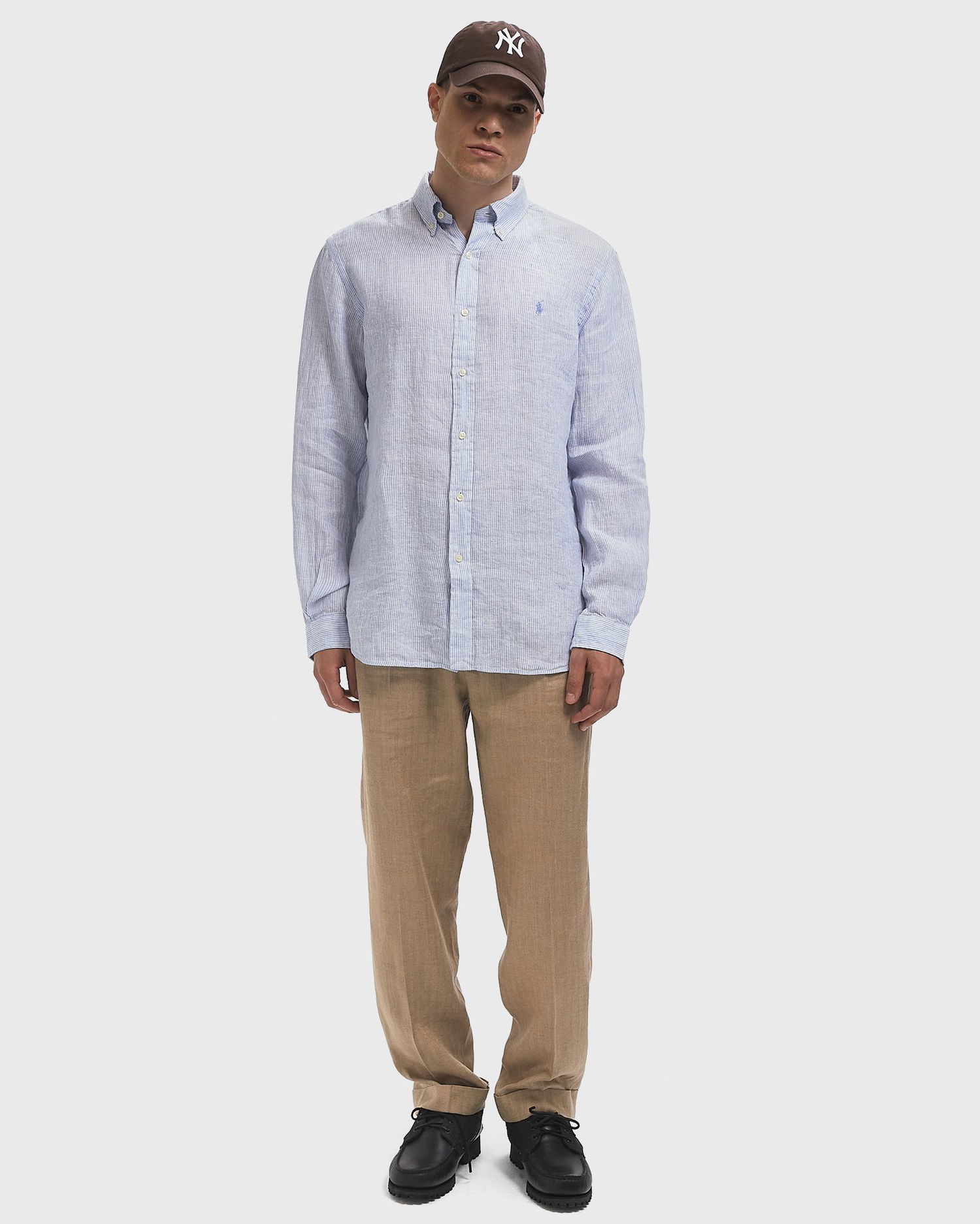 Skjorte Polo by Ralph Lauren Polo Ralph Lauren Linen Sport Shirt Blå | 710968973005, 1