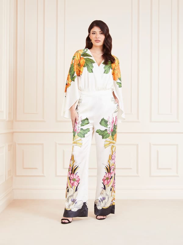 Bukser og jeans GUESS Marciano Marciano All Over Print Pants Hvid | 2YGB097099Z, 0