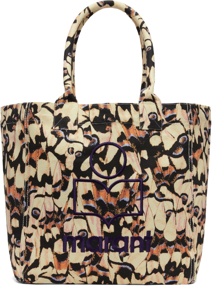 Mulepose ISABEL MARANT Isabel Marant Yenky Small Butterfly Print Tote Beige | PM0002FA-C2X02M