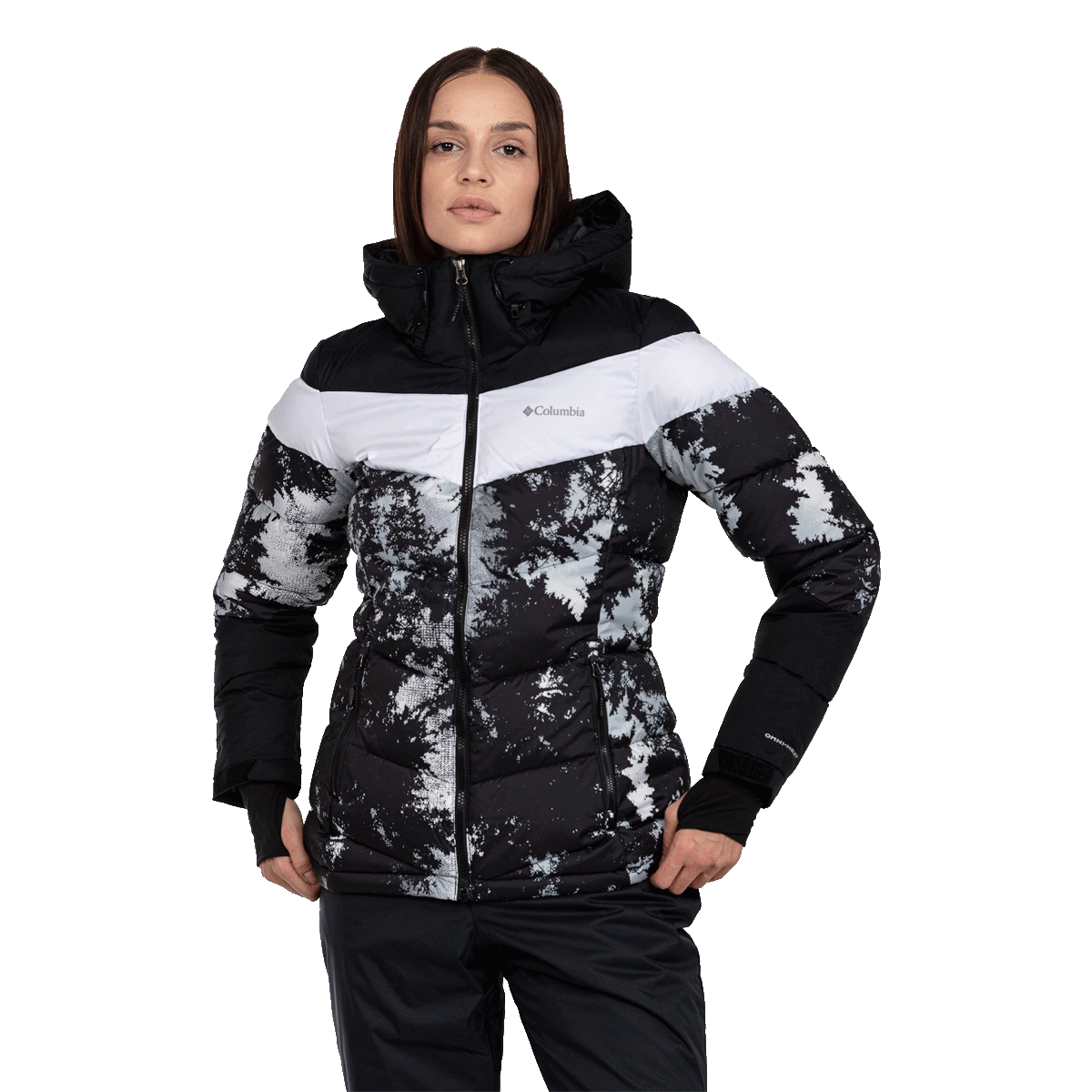Puffer jakke Columbia Abbott Peak Abstract Print Insulated Jacket Flerfarvet | 1909971105, 0