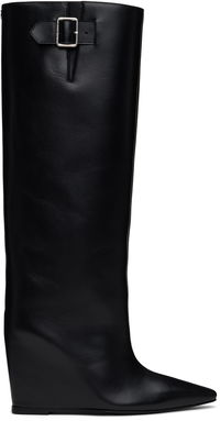Astro Wedged Leather Tall Boots