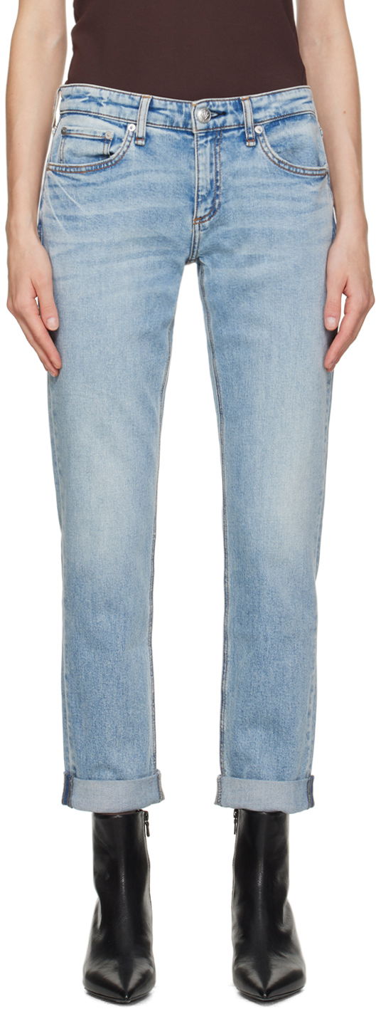 Jeans rag & bone Rag & Bone Dre Boyfriend Jeans Blå | WDD23H2678FUDA