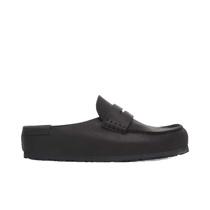 Sneakers og sko Birkenstock Birkenstock Naples Wrapped LEOI Leather Mules Sort | 1029694