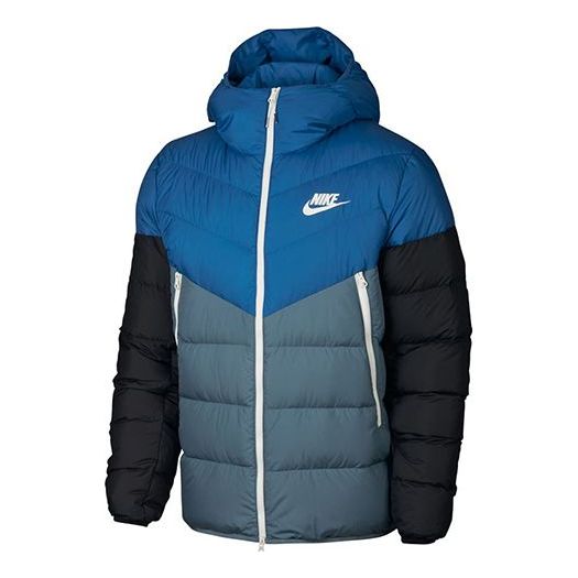 Puffer jakke Nike Sportswear Windrunner Down Fill Jacket Blå | 928834-486