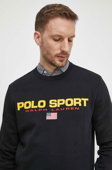 Sweatshirt Polo by Ralph Lauren Black Printed Sweatshirt Sort | 710835770, 3