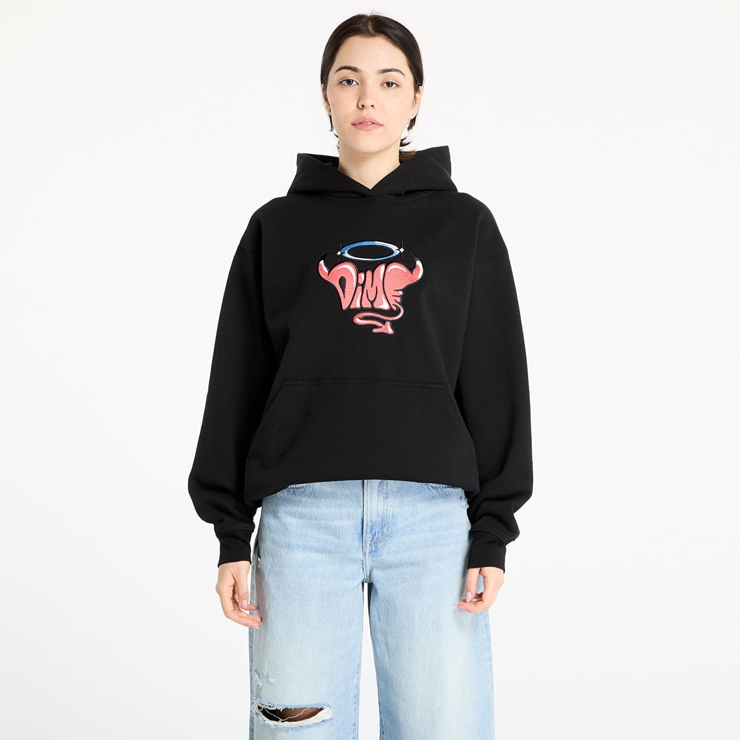 Sweatshirt Dime DIME Purgatory Hoodie Sort | DIME2SP2540BLK, 1