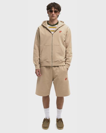 Shorts KENZO KENZO Elephant Logo Embroidered Elastic Waist Sweat Shorts Beige | FF65SH2504MC.11, 2