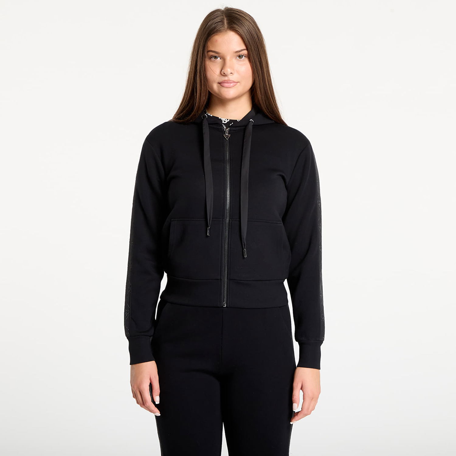 Sweatshirt GUESS GUESS New Hooded Scuba Sweatshirt Sort | W5YQ05KBYE2-JBLK, 0