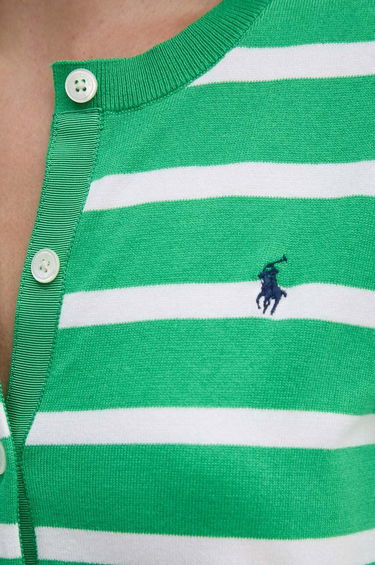 Sweater Polo by Ralph Lauren Striped Lightweight Cardigan Grøn | 211891885, 4