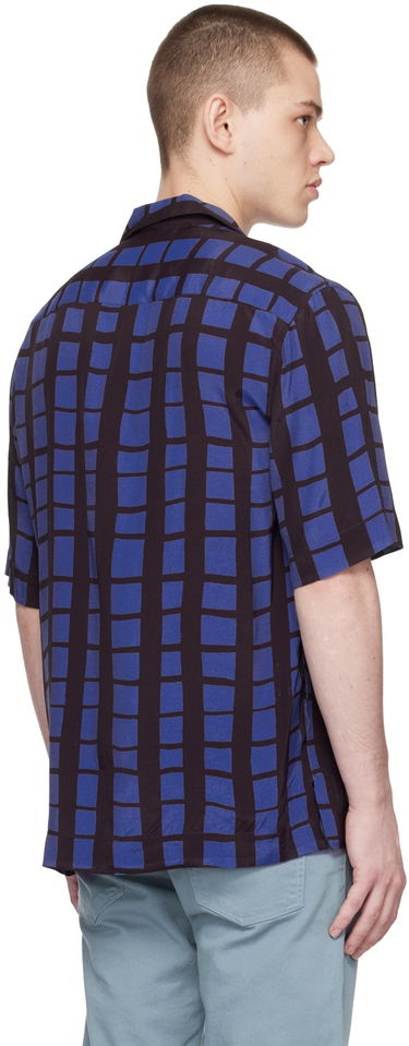 Skjorte Paul Smith Paul Smith Check Short Sleeve Shirt Blå | M1R-905U-K01897-47, 2