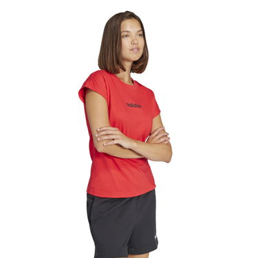 T-shirt adidas Performance Linear Short Sleeve T-Shirt Rød | JG8661, 3