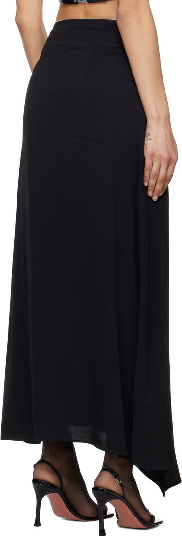 Nederdel Nanushka Nanushka Zella Maxi Asymmetrical Zip Skirt Sort | NW25RSSK19299, 2