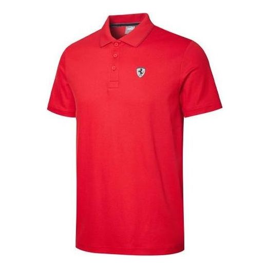 Polo skjorte Puma Ferrari Polo Shirt Rød | 596124-02