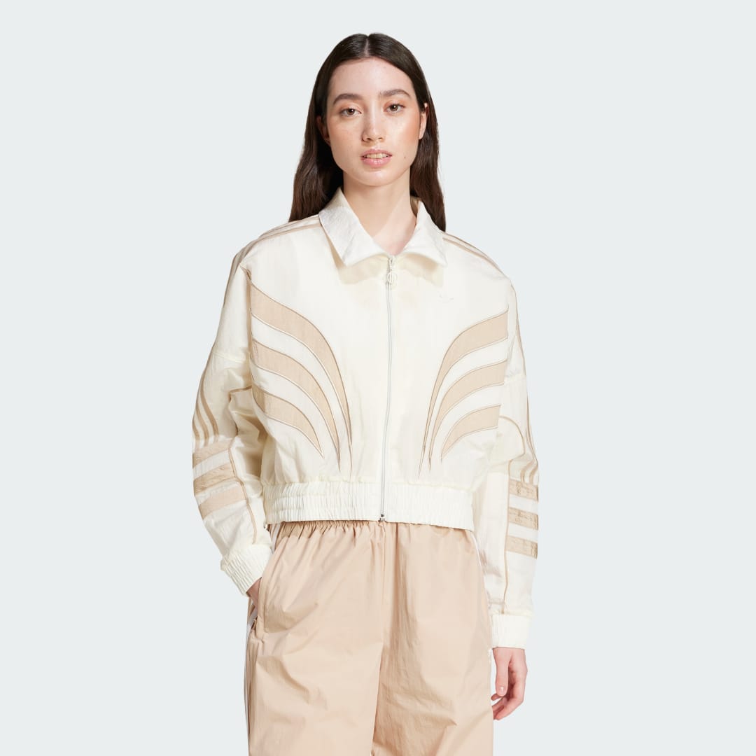 Jakke adidas Performance Atlanta Cut Line Loose Nylon Hvid | IY9239, 0
