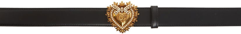 Bælter Dolce & Gabbana Black Devotion Belt Sort | BE1315 AK861