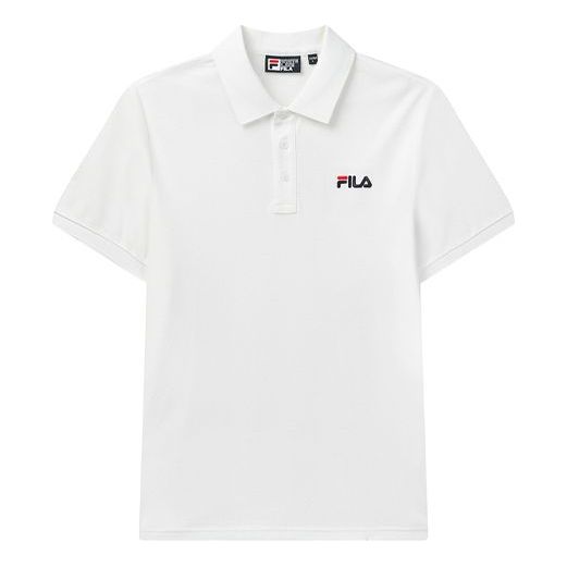 Polo skjorte FILA Short Sleeve Logo Polo Hvid | F11M028126F-WT