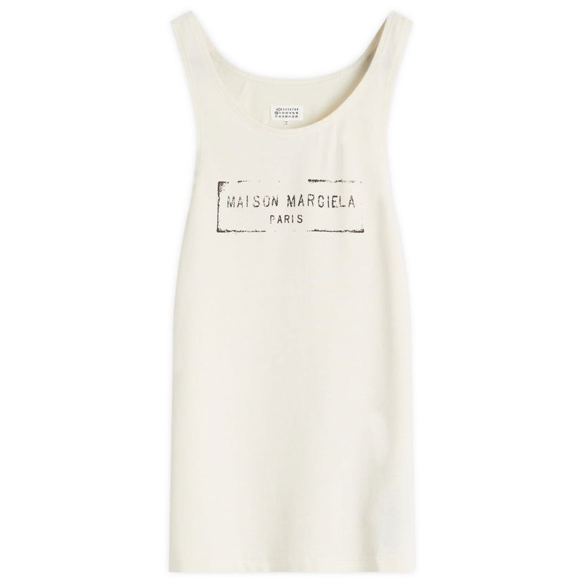 Tanktop Maison Margiela Maison Margiela Logo Vest Top Beige | S51NL0048S24522103