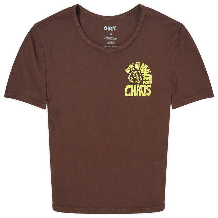 Crop top OBEY Force For Chaos Brun | 263782475-DBR