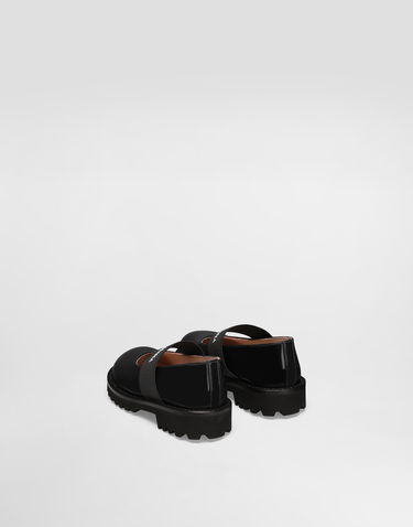 Tilbehør Dolce & Gabbana Dolce & Gabbana Patent Leather Mary Jane Flats with Elastic Sort | D20103A913589923, 2