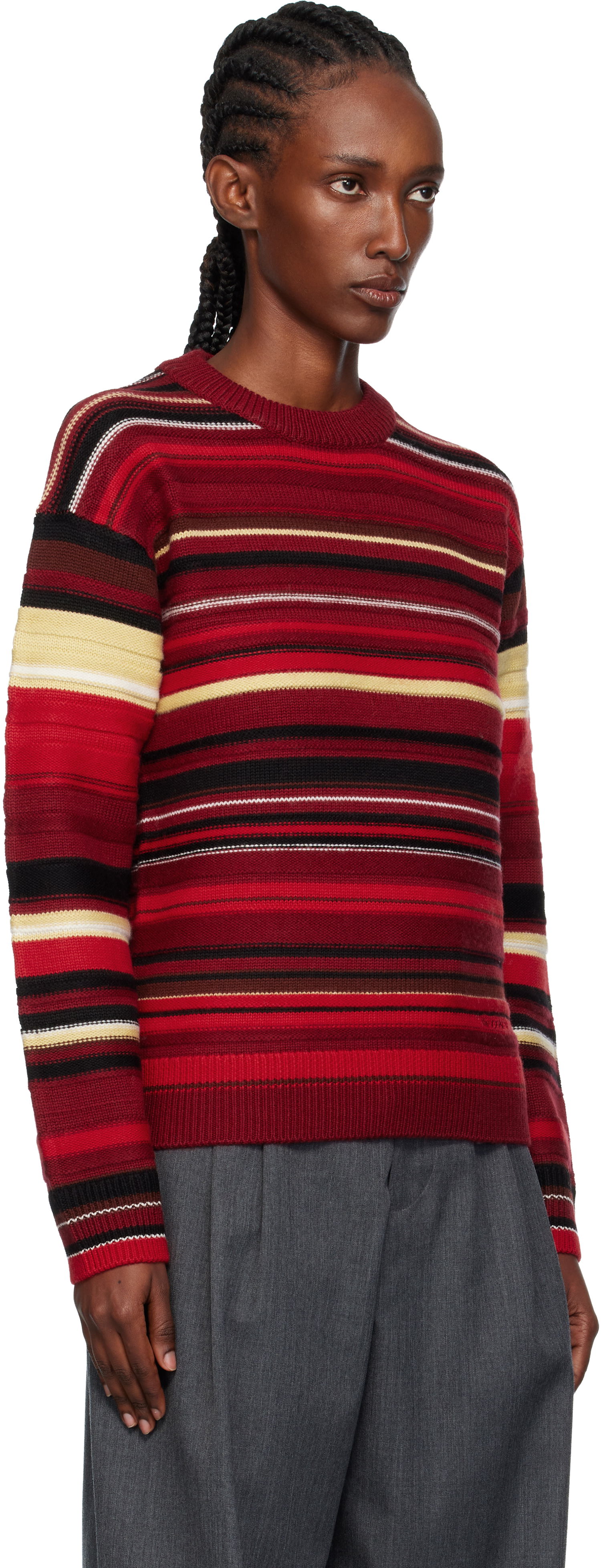 Sweater JW Anderson JW Anderson Multi Stripe Sweater Flerfarvet | KW1501-YN0008, 1