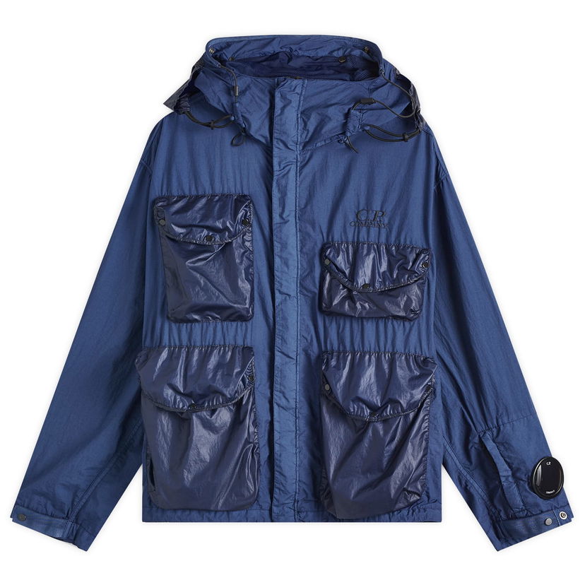 Parka C.P. Company C.P. Company Multi Pocket Goggle Jacket, Size Large Blå | 18CMOW209A-005783M-BLU