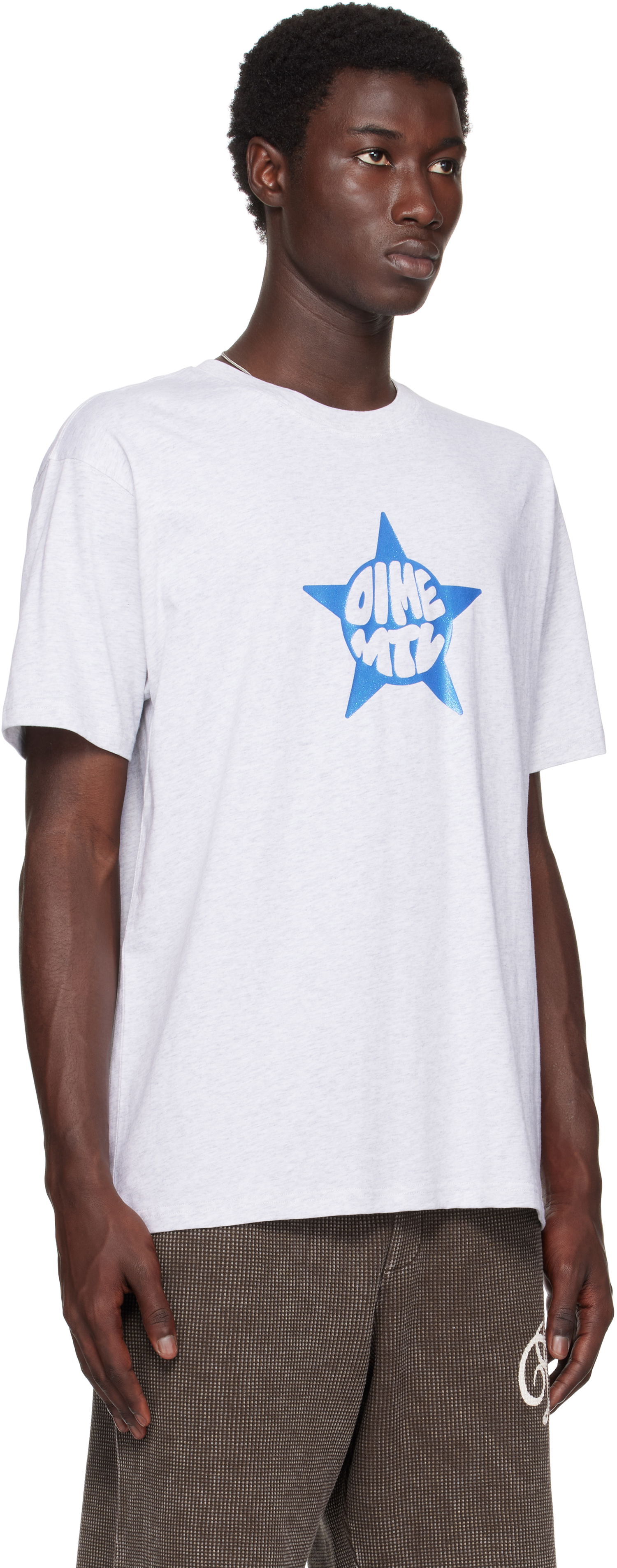 T-shirt Dime Dime Star Graphic T-Shirt Grå | DIMESU2562ASH, 1